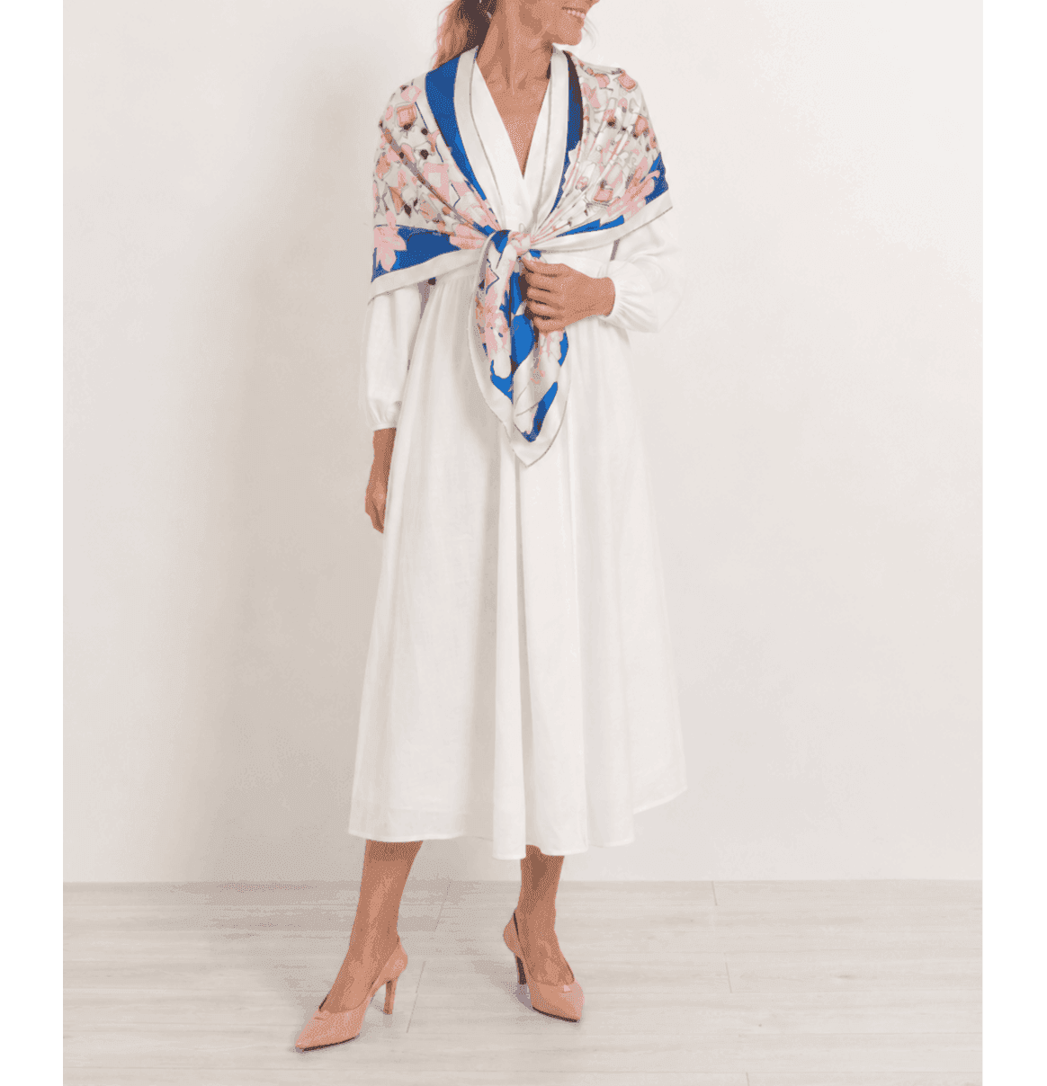 Fleur de Parfum 90 – Satin Silk Scarf