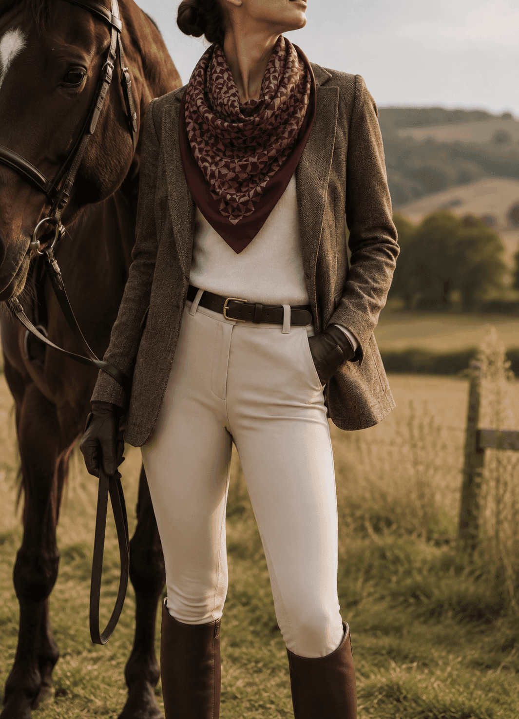 Triweave Silk Scarf