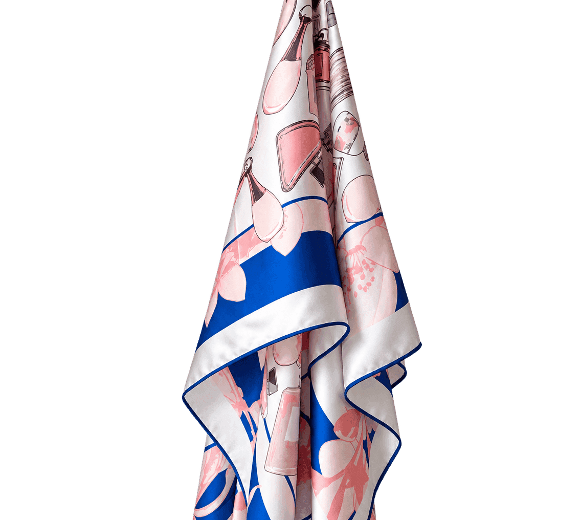 Fleur de Parfum 90 – Satin Silk Scarf