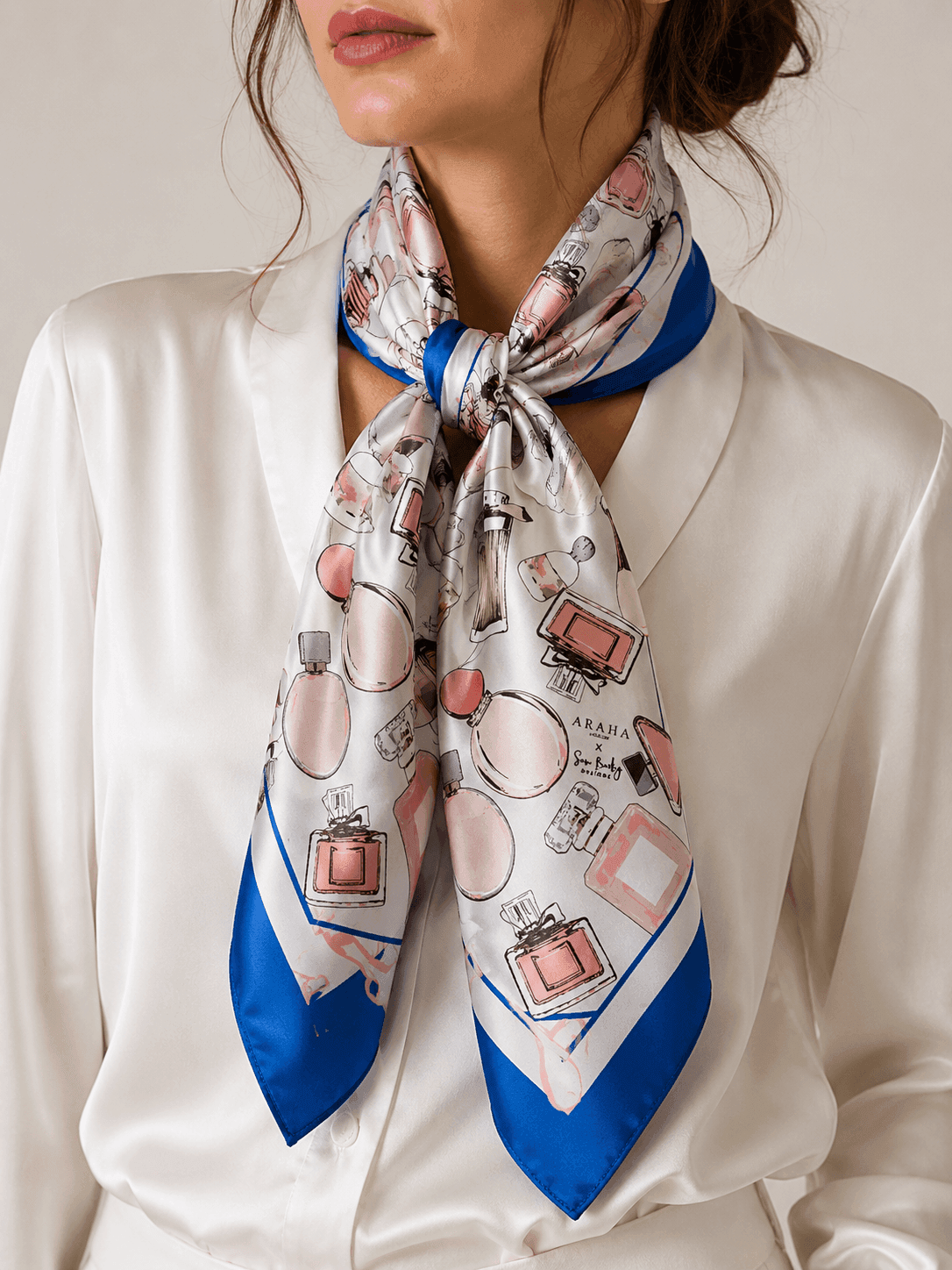 Fleur de Parfum 90 – Twill Silk Scarf