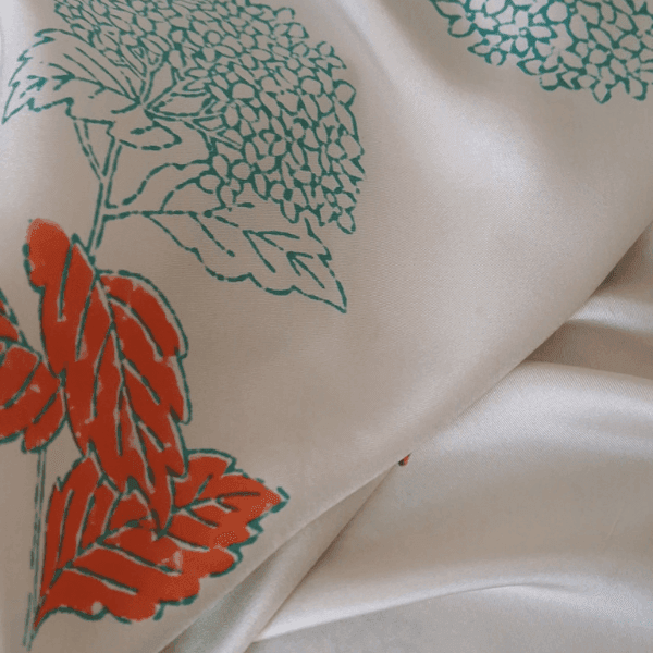 Botanical Peony Silk Scarf