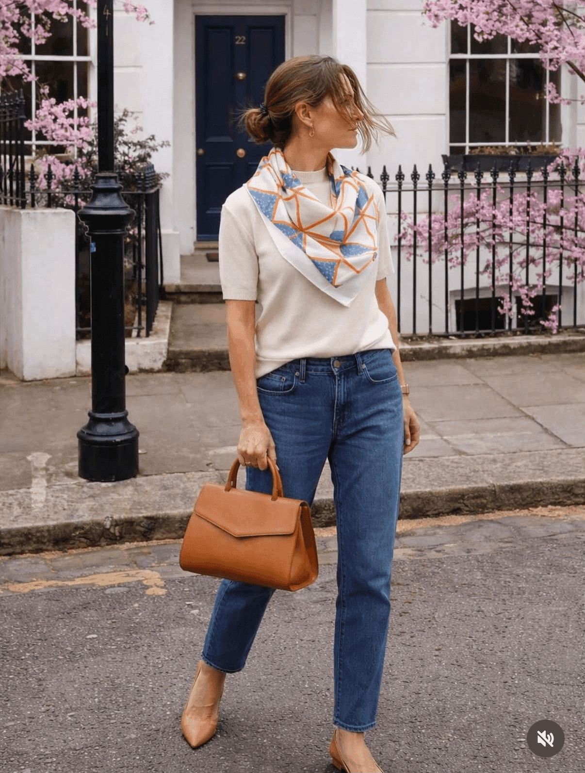 Coral Axis Silk Scarf