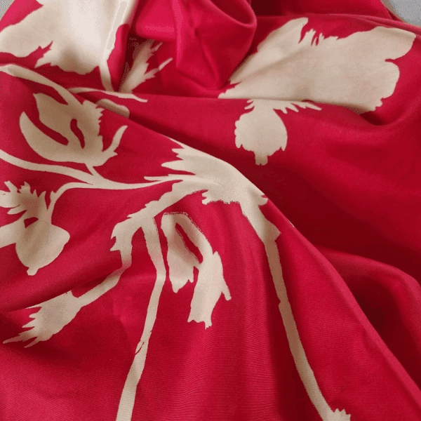 Soft Bloom Silk Scarf